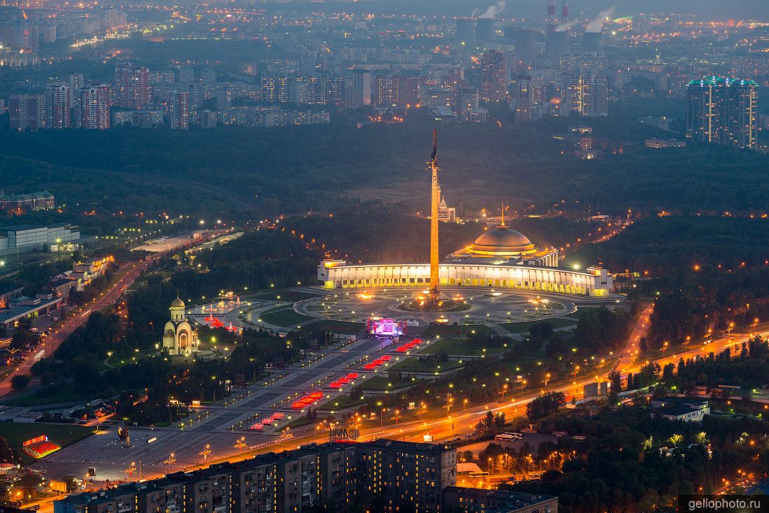 Парк Победы в Москве с высоты фото