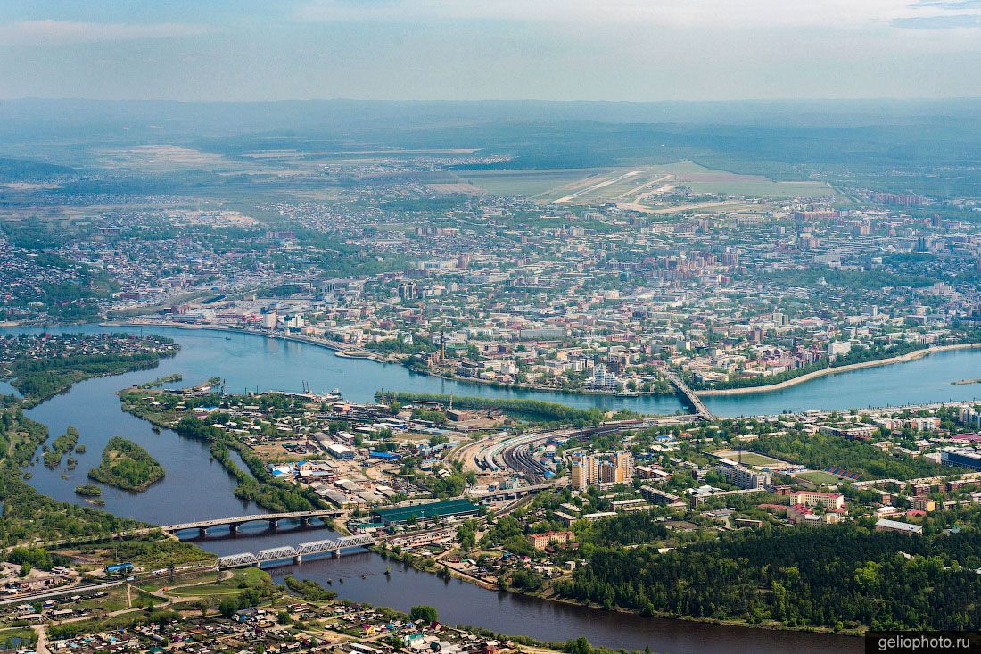 Иркутск с высоты летом фото