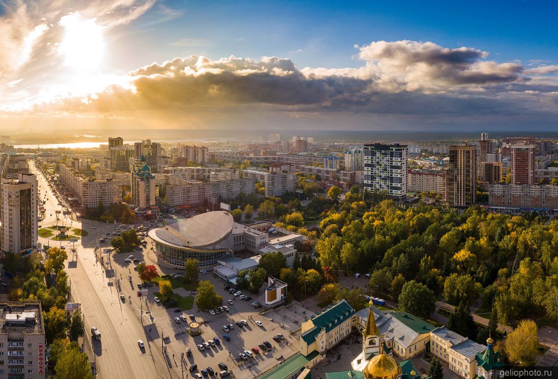 Железнодорожный район Новосибирска с высоты фото