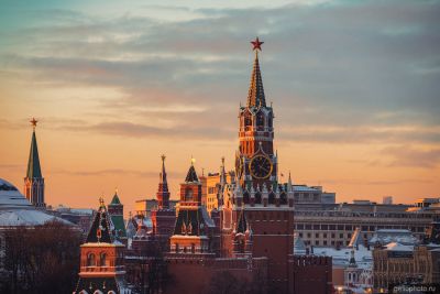 Спасская башня Московского Кремля фото