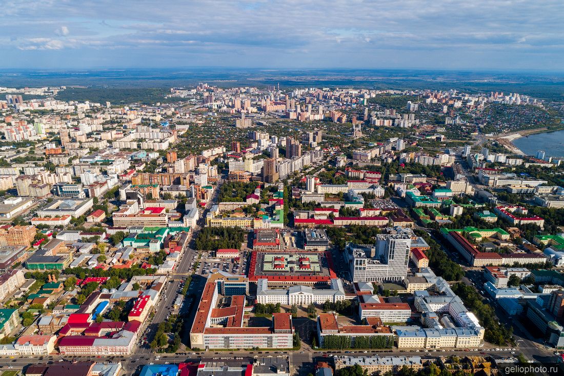 Центр Уфы с высоты фото