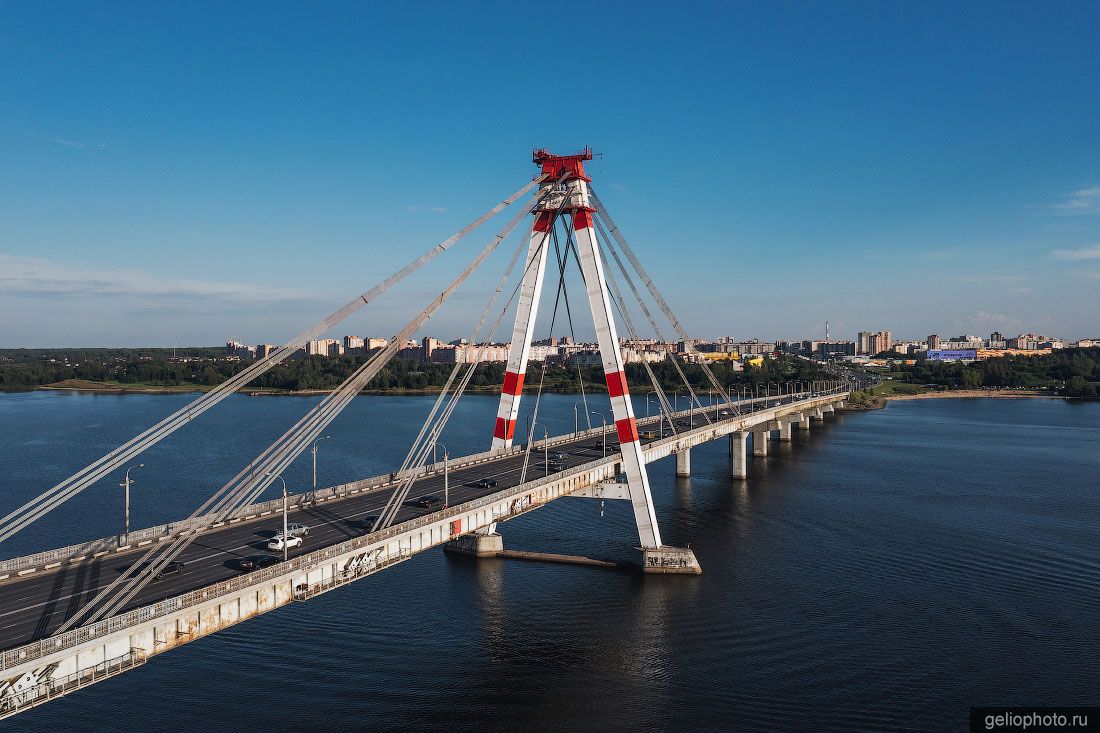 Октябрьский мост через Шексну в Череповце фото