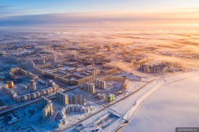 Вид сверху на Нижневартовск фото