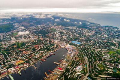 Вид сверху на Владивосток фото