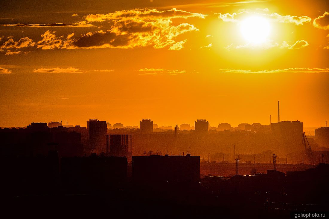 Омск на закате фото