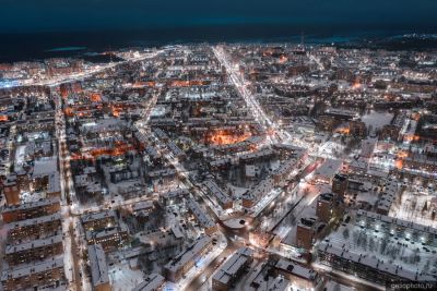 Ухта зимой с высоты фото