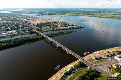 Канавинский мост через Оку в Нижнем Новгороде фото
