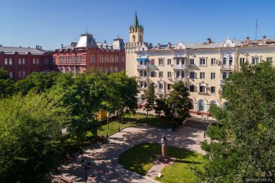 Сквер Пушкина в Астрахани фото