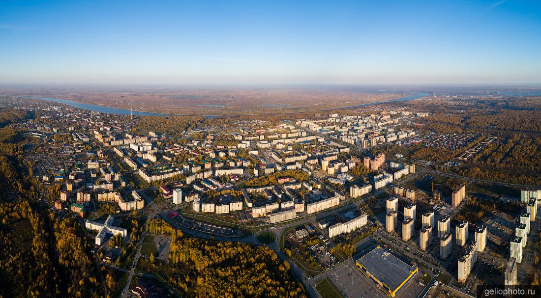 Панорама Тобольска с высоты фото