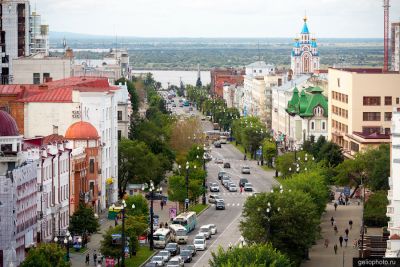 Улица Муравьёва-Амурского с высоты фото