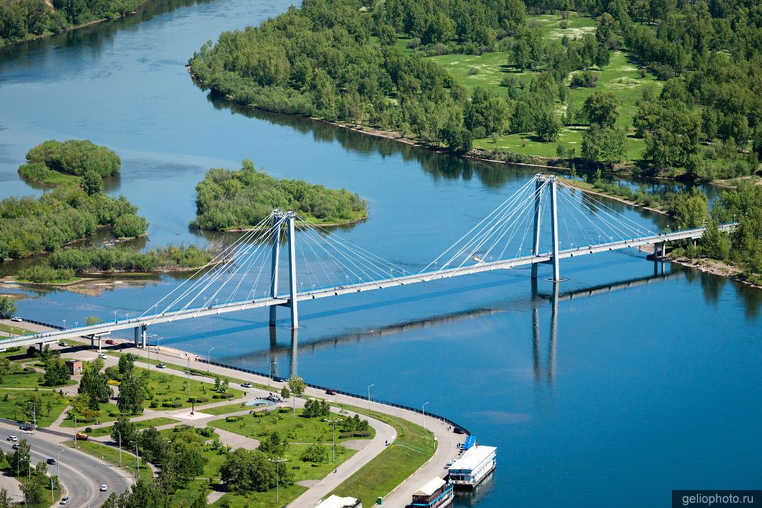 Виноградовский мост в Красноярске фото
