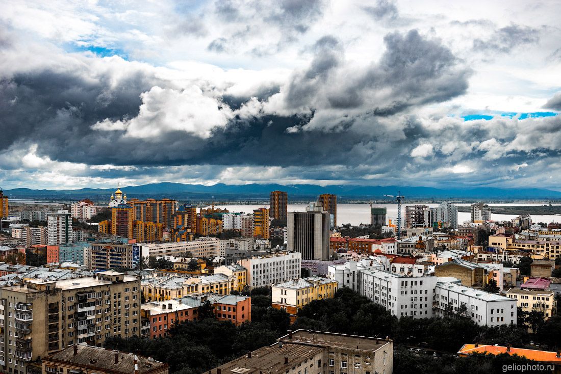 Центр Хабаровска с высоты фото