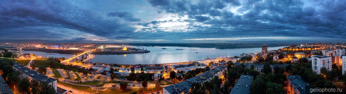 Панорама Нижнего Новгорода с высоты фото