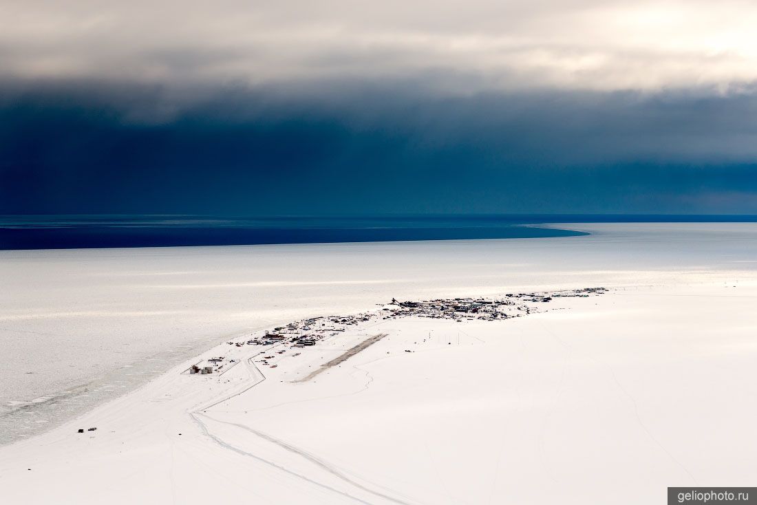 Село Корф на Камчатке с высоты фото