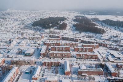 Центр Яшкино с высоты фото
