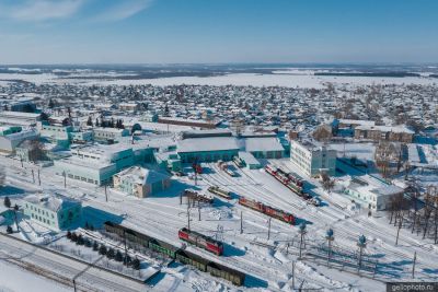 Железнодорожный вокзал в Топках фото