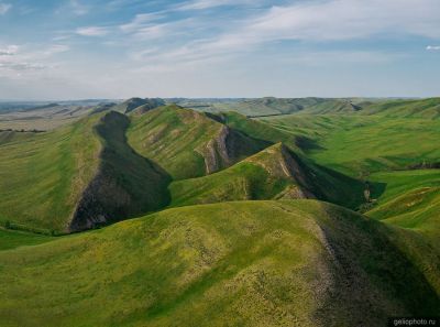 Уральские горы на юге с высоты фото