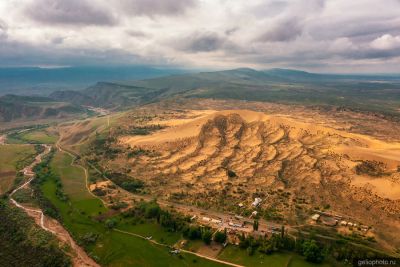 Бархан Сарыкум с высоты фото