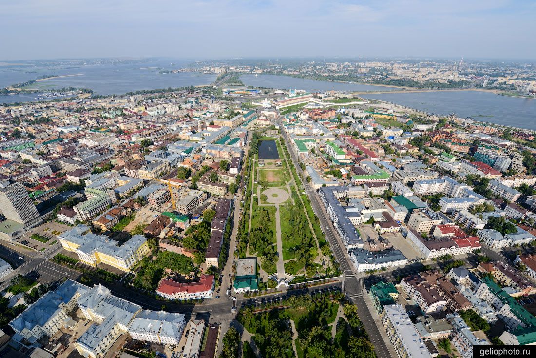 Центр Казани с высоты фото