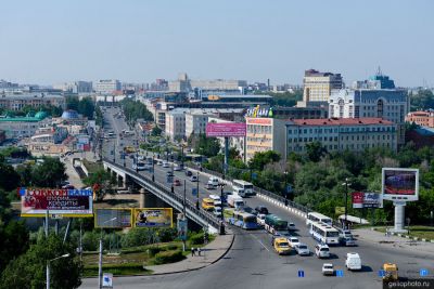 Комсомольский мост и улица Гагарина в Омске фото