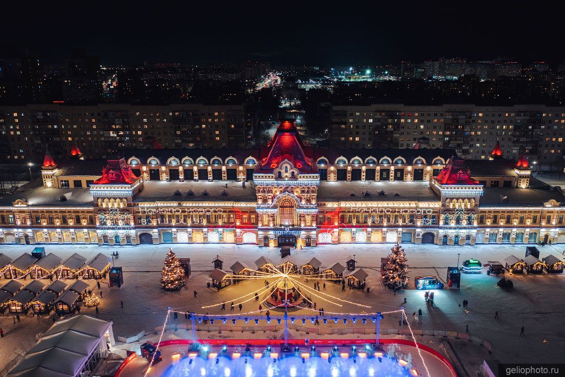 Нижегородская ярмарка зимой фото