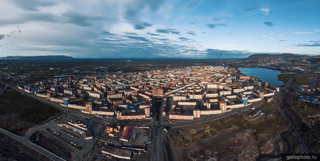 Панорама Норильска с высоты фото