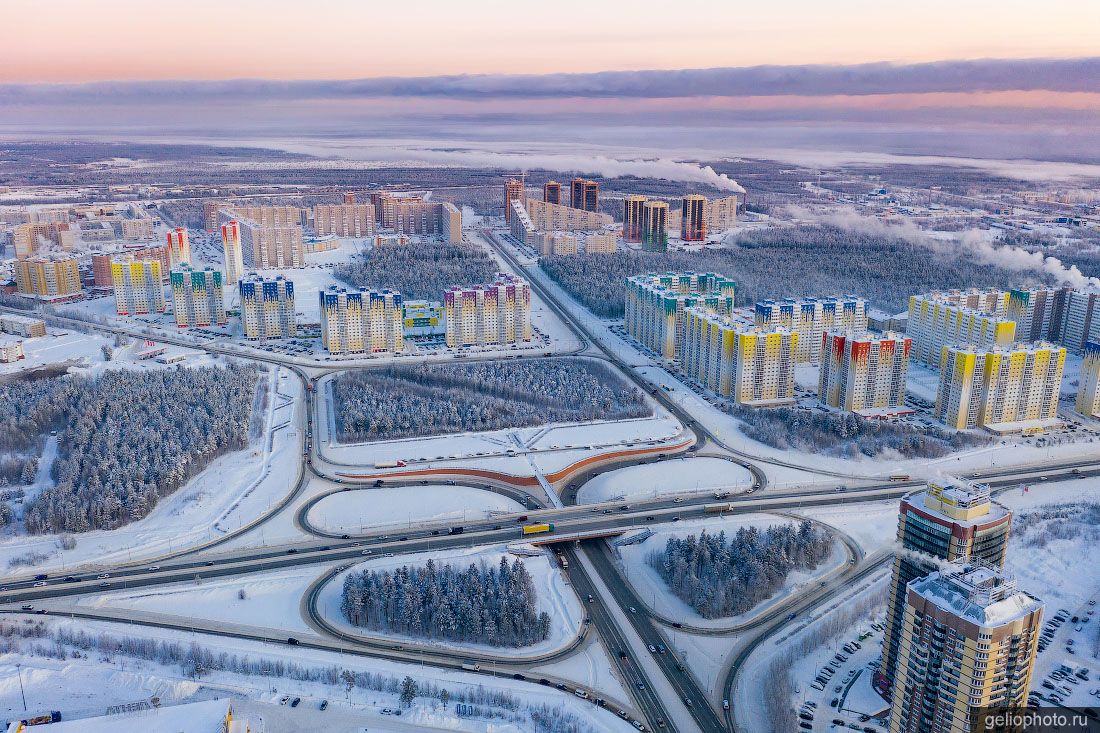 Развязка на Тюменском тракте в Сургуте фото