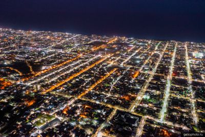 Ночной Дербент с высоты фото