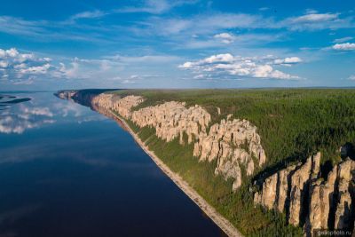 Парк Ленские столбы с высоты фото