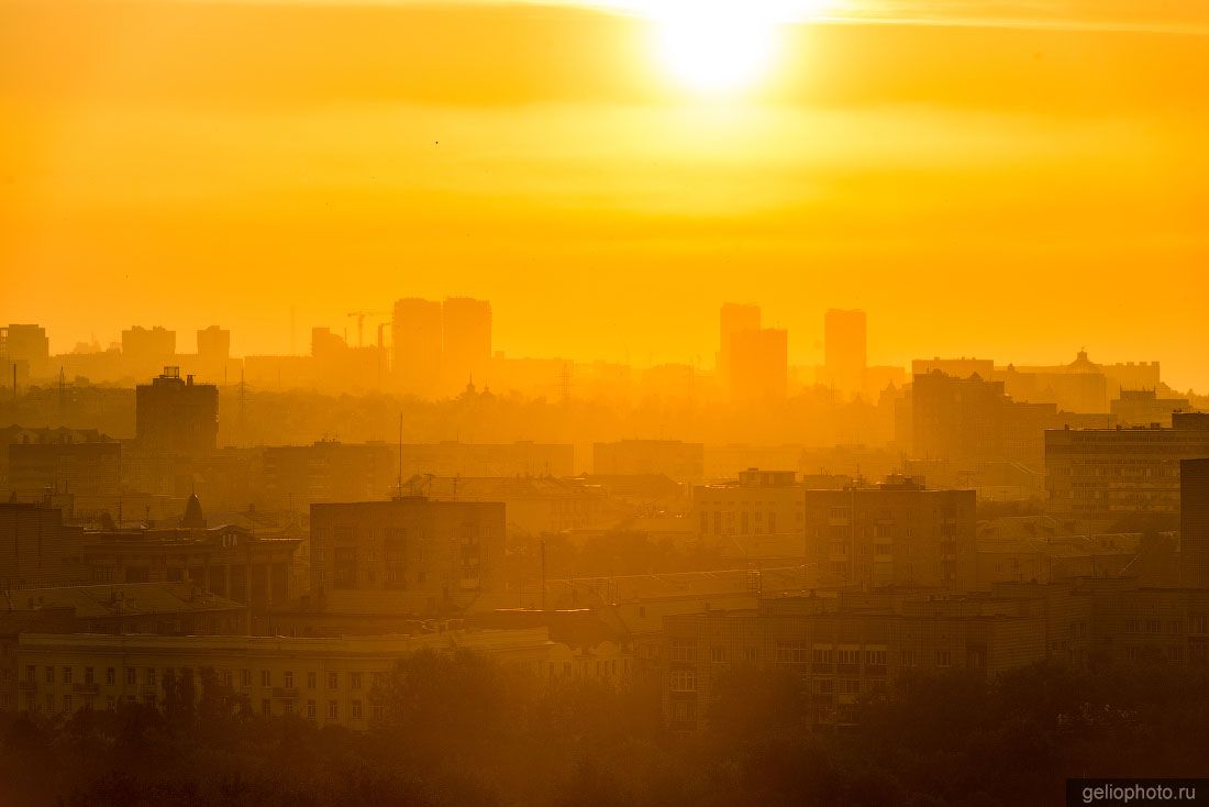 Красноярск на закате фото