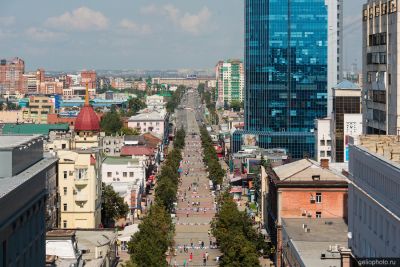 Пешеходная улица Кировка в Челябинске фото