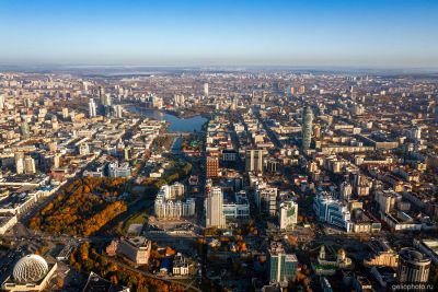 Екатеринбург с высоты птичьего полёта фото