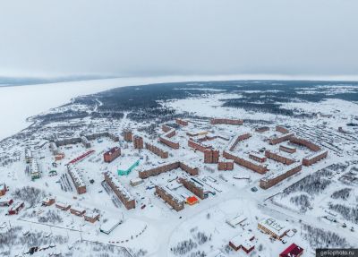 Вид сверху на Игарку фото