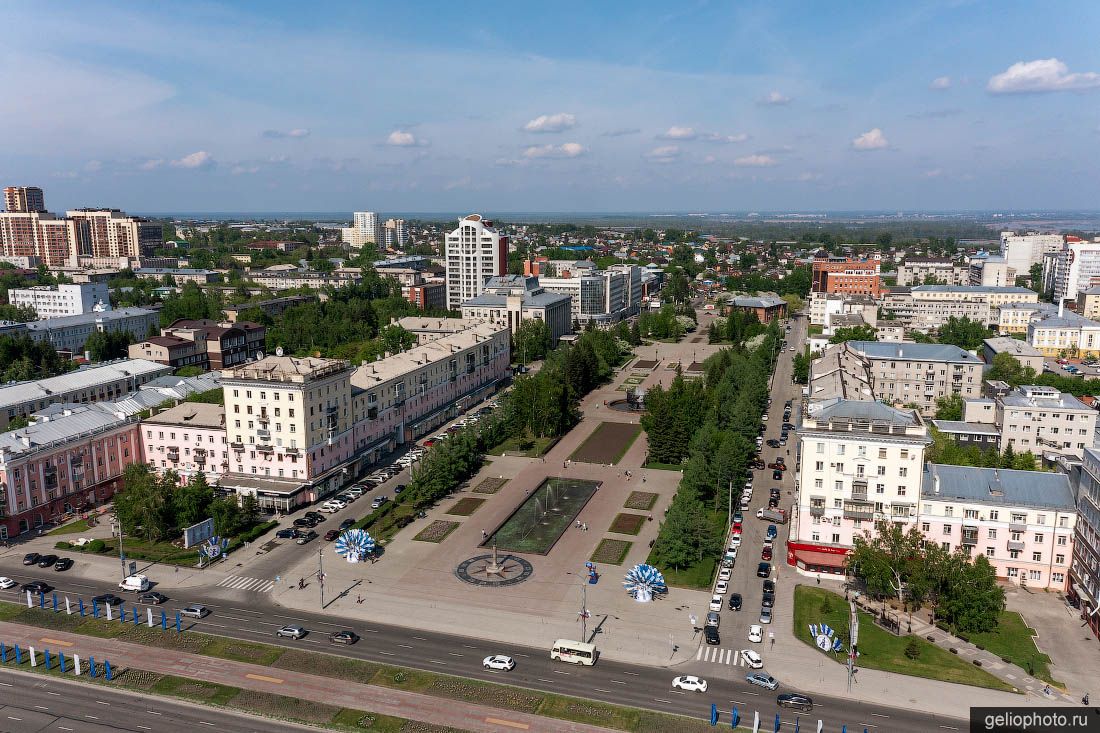 Площадь Ветеранов в Барнауле фото