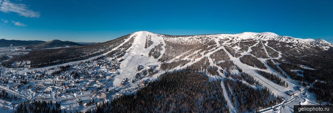 Панорама Шерегеша с высоты фото
