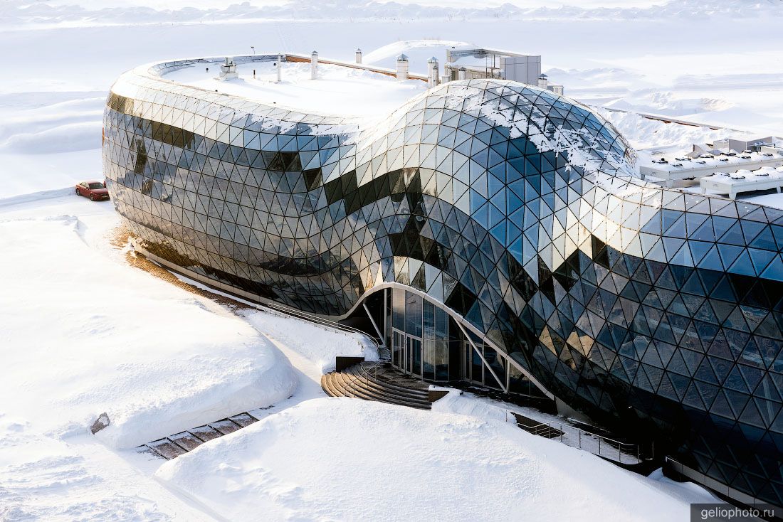 Биотехнопарк в Кольцово зимой фото
