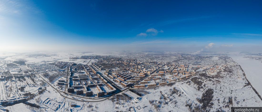 Панорама Юрги с высоты фото