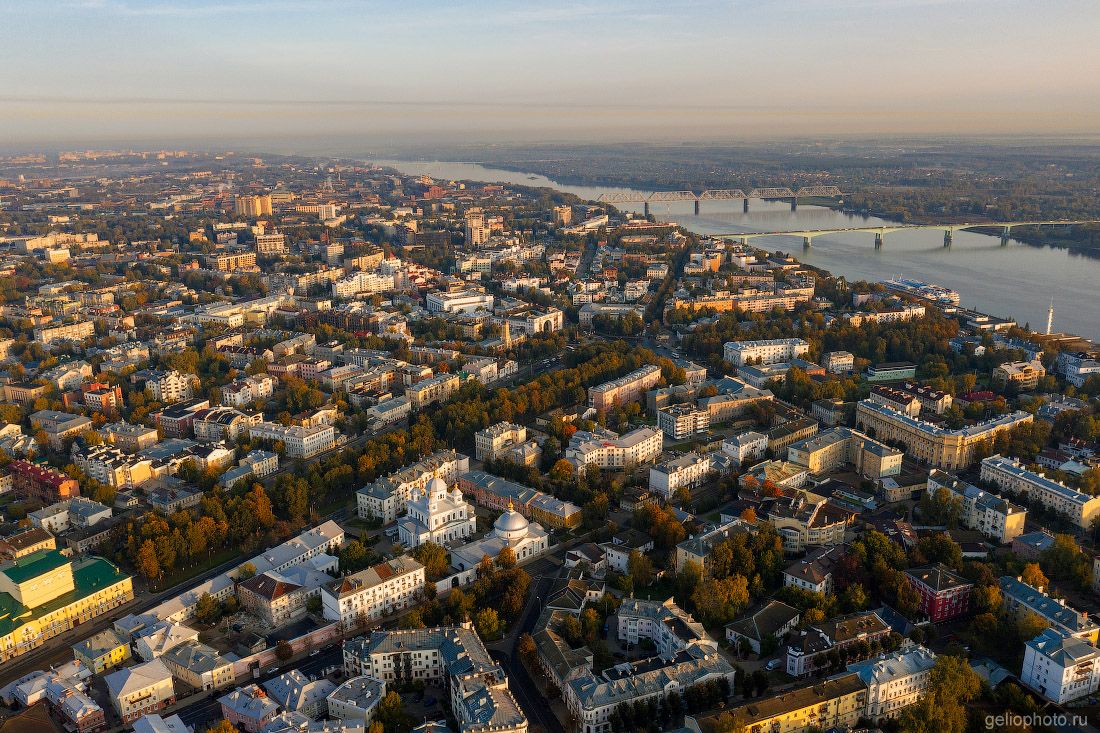 Центр Ярославля с высоты фото