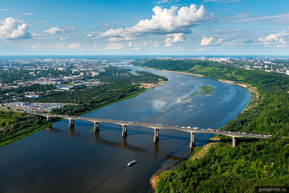 Мызинский мост в Нижнем Новгороде фото