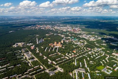 Новосибирский Академгородок с высоты фото