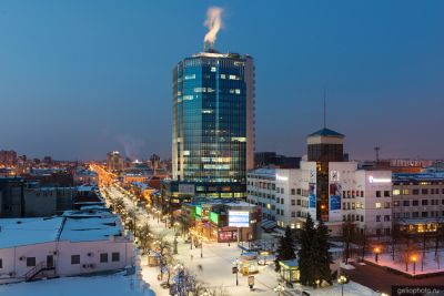 БЦ Челябинск-Сити зимой фото