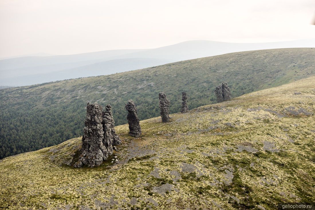 Маньпупунёр на Урале с высоты фото