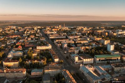 Центр Калуги с высоты летом фото