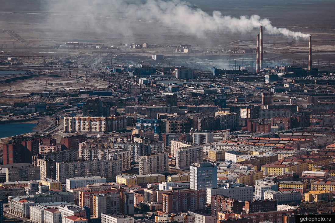 Норильск с высоты летом фото