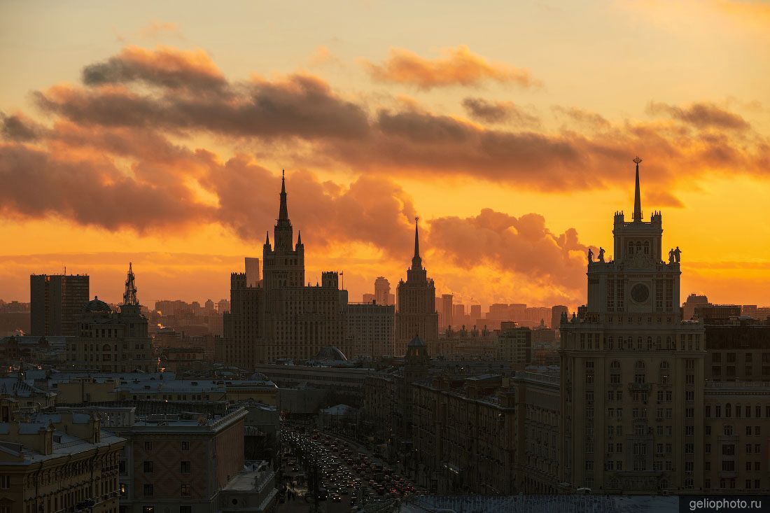 Большая Садовая улица в Москве с высоты фото