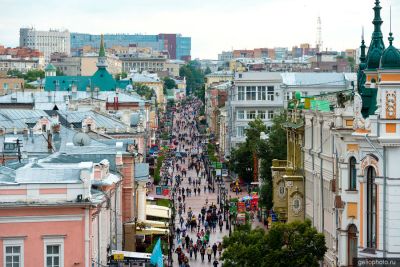 Большая Покровская улица в Нижнем Новгороде фото