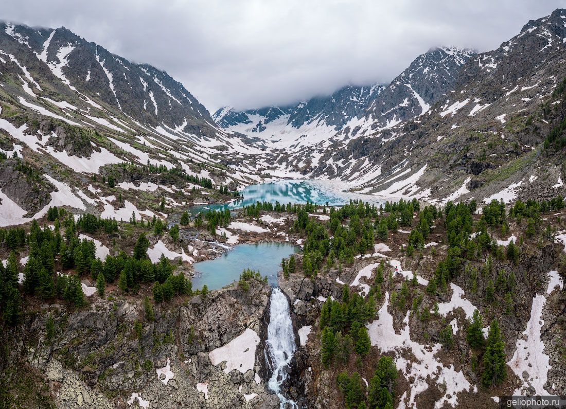 Озеро Куйгук на Мультинских озёрах с высоты фото