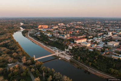 Вид на Оренбург с высоты фото