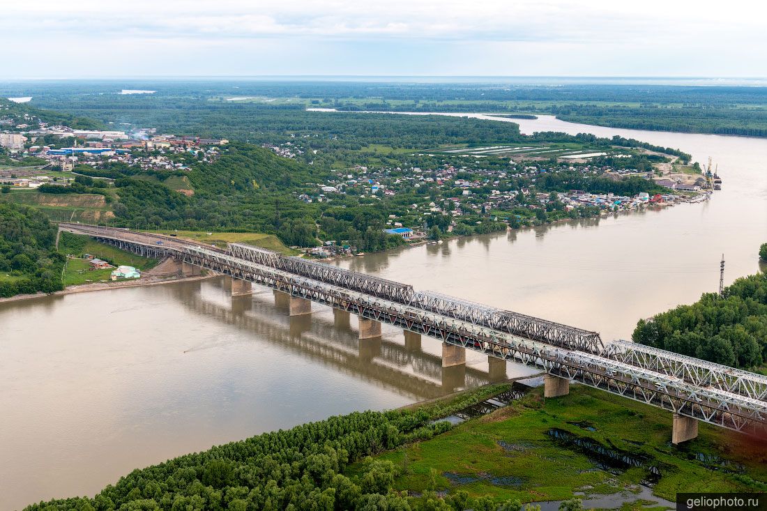 Старый мост в Барнауле фото