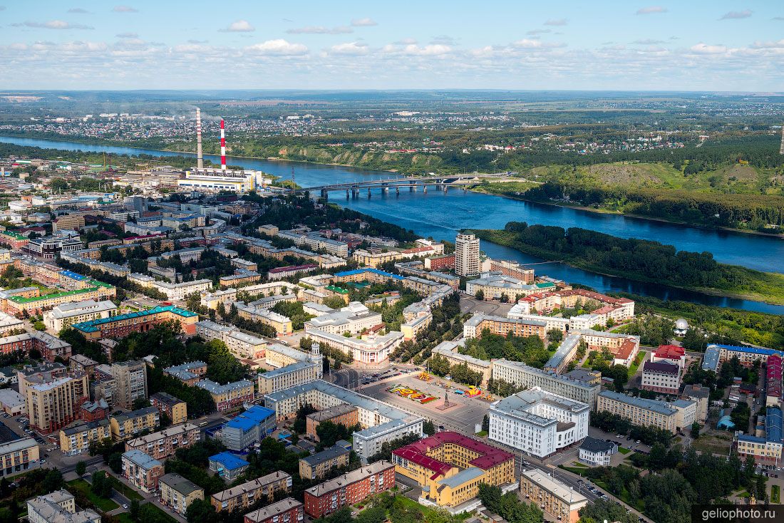 Центр Кемерово с высоты фото